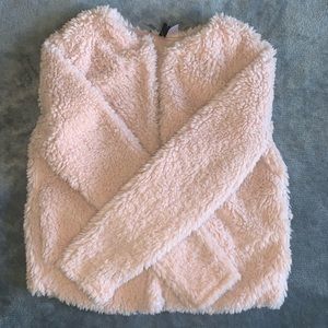 H&M fluffy pink jacket
